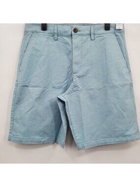 Gap Essential Khaki 9" Shorts Men Size 31 NWT Chinos Blue Stretch Button Close